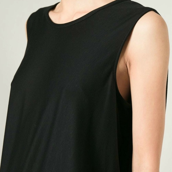 HELMUT LANG Sync Jersey Drape Dress Black XS S - Picture 4 of 5